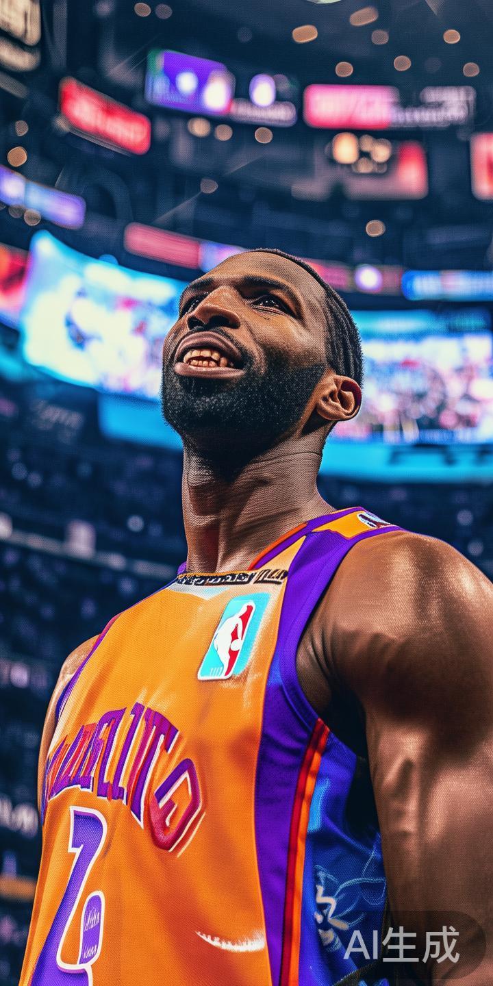 他通过各种体育平台如NBA官网、转播合作以及品牌代